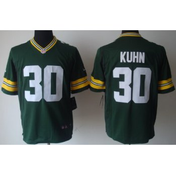 Nike Green Bay Packers #30 John Kuhn Green Game Jersey