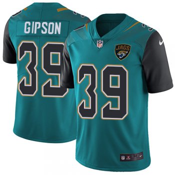 Nike Jaguars #39 Tashaun Gipson Teal Green Team Color Men's Stitched NFL Vapor Untouchable Limited Jersey