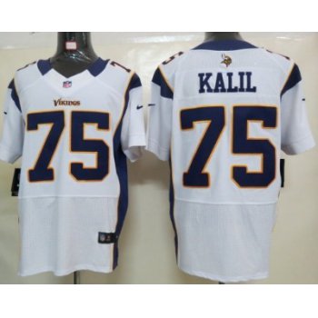 Nike Minnesota Vikings #75 Matt Kalil White Elite Jersey