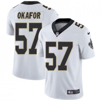 Nike Saints #57 Alex Okafor White Men's Stitched NFL Vapor Untouchable Limited Jersey