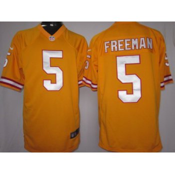 Nike Tampa Bay Buccaneers #5 Josh Freeman Orange Game Jersey