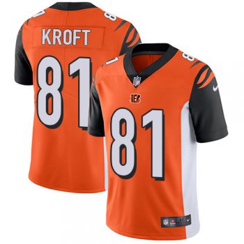 Nike Bengals #81 Tyler Kroft Orange Alternate Men's Stitched NFL Vapor Untouchable Limited Jersey