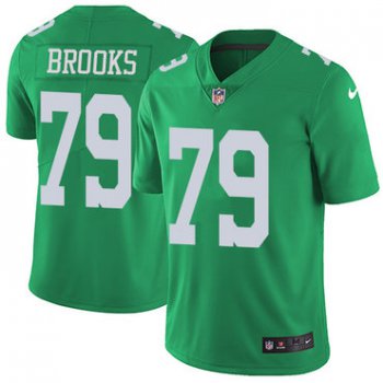 Nike Eagles #79 Brandon Brooks Green Men's Stitched NFL Limited Rush Jersey