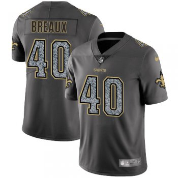 Nike New Orleans Saints #40 Delvin Breaux Gray Static Men's NFL Vapor Untouchable Game Jersey