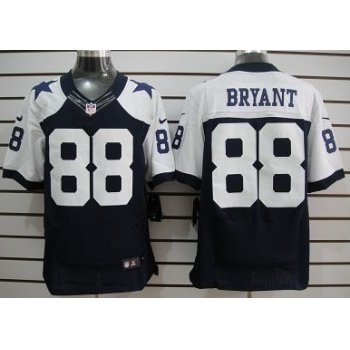 Nike Dallas Cowboys #88 Dez Bryant Blue Thanksgiving Elite Jersey
