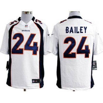 Nike Denver Broncos #24 Champ Bailey White Game Jersey