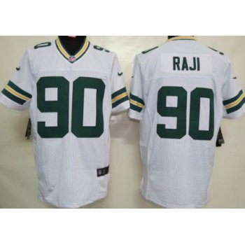 Nike Green Bay Packers #90 B.J. Raji White Elite Jersey