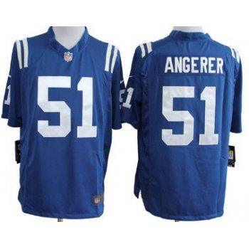Nike Indianapolis Colts #51 Pat Angerer Blue Game Jersey