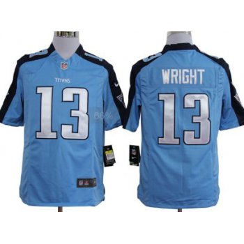 Nike Tennessee Titans #13 Kendall Wright Light Blue Game Jersey