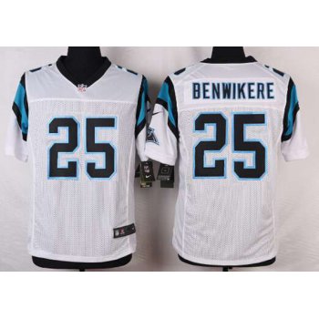 Men's Carolina Panthers #25 Bene Benwikere White Road NFL Nike Elite Jersey