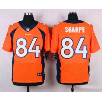 Men's Denver Broncos #84 Shannon Sharpe Orange Retired Player NFL Nike Elite Jersey