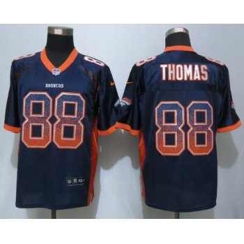 Men's Denver Broncos #88 Demaryius Thomas Navy Blue Drift Fashion NFL Nike Jersey