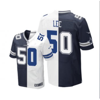 Nike Dallas Cowboys #50 Sean Lee BlueWhite Two Tone Elite Jersey