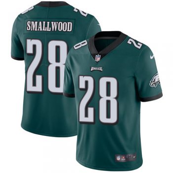 Nike Eagles 28 Wendell Smallwood Midnight Green Team Color Men's Stitched NFL Vapor Untouchable Limited Jersey