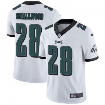 Nike Eagles 28 Wendell Smallwood White Men's Stitched NFL Vapor Untouchable Limited Jersey