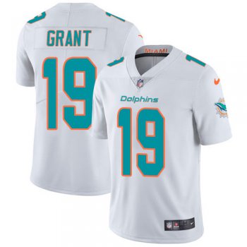 Nike Miami Dolphins #19 Jakeem Grant White Men's Stitched NFL Vapor Untouchable Limited Jersey