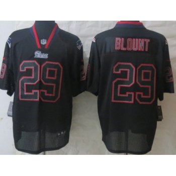 Nike New England Patriots #29 LeGarrette Blount Lights Out Black Elite Jersey