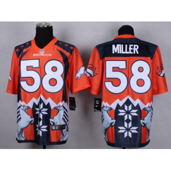 Nike Denver Broncos #58 Von Miller 2015 Noble Fashion Elite Jersey