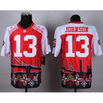 Nike San Francisco 49ers #13 Steve Johnson 2015 Noble Fashion Elite Jersey