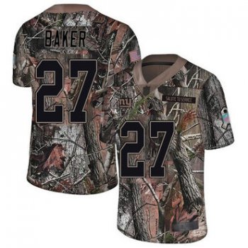 Giants #27 Deandre Baker Camo Men's Stitched Football Limited Rush Realtree Jersey
