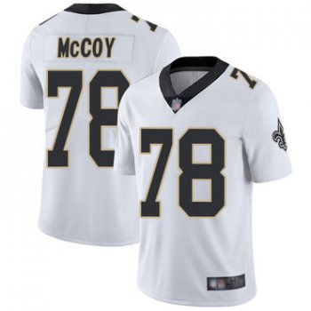 Saints #78 Erik McCoy White Men's Stitched Football Vapor Untouchable Limited Jersey