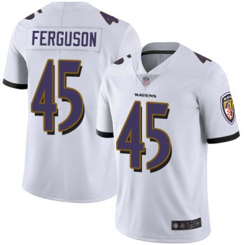 Ravens #45 Jaylon Ferguson White Men's Stitched Football Vapor Untouchable Limited Jersey