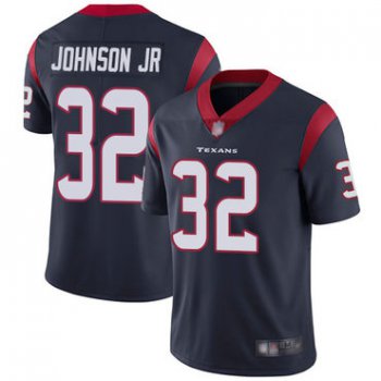 Texans #32 Lonnie Johnson Jr. Navy Blue Team Color Men's Stitched Football Vapor Untouchable Limited Jersey
