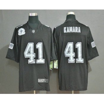 Men's New Orleans Saints #41 Alvin Kamara Black Olive 2019 Salute To Service Stitched NFL Nike Limited Jersey