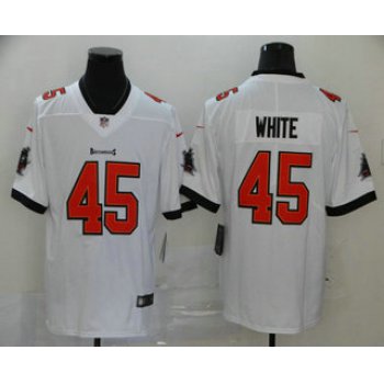 Men's Tampa Bay Buccaneers #45 Devin White White 2020 NEW Vapor Untouchable Stitched NFL Nike Limited Jersey
