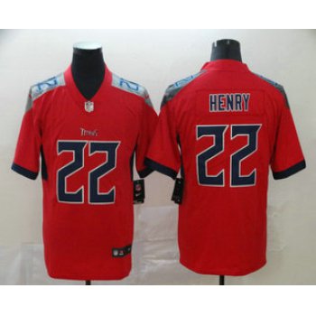 Men's Tennessee Titans #22 Derrick Henry Red 2019 Inverted Legend Stitched NFL Nike Limited Jersey