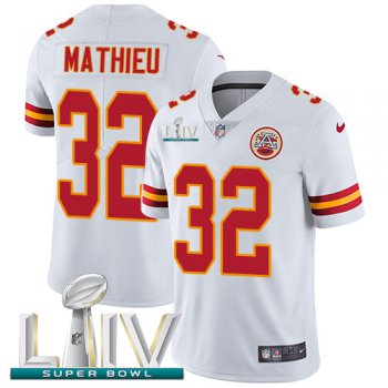 Nike Chiefs #32 Tyrann Mathieu White Super Bowl LIV 2020 Youth Stitched NFL Vapor Untouchable Limited Jersey