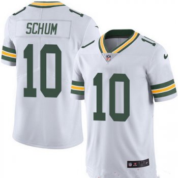 Men's Green Bay Packers #10 Jacob Schum White 2016 Color Rush Stitched NFL Nike Limited Jersey