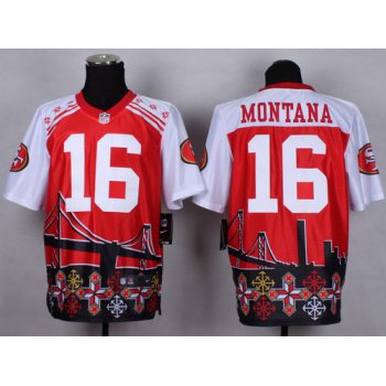 Nike San Francisco 49ers #16 Joe Montana 2015 Noble Fashion Elite Jersey