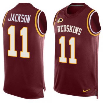 Men's Washington Redskins #11 DeSean Jackson Burgundy Red Hot Pressing Player Name & Number Nike NFL Tank Top Jersey