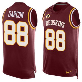 Men's Washington Redskins #88 Pierre Garcon Burgundy Red Hot Pressing Player Name & Number Nike NFL Tank Top Jersey