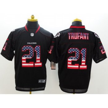 Nike Atlanta Falcons #21 Desmond Trufant 2014 USA Flag Fashion Black Elite Jersey