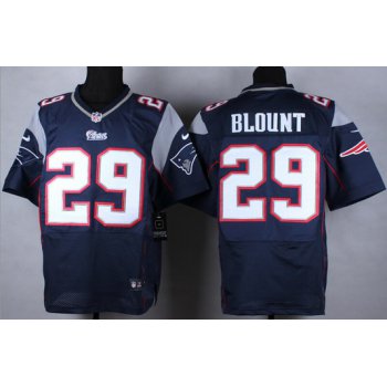 Nike New England Patriots #29 LeGarrette Blount Blue Elite Jersey
