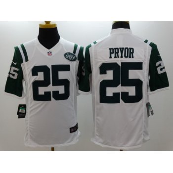 Nike New York Jets #25 Calvin Pryor White Limited Jersey