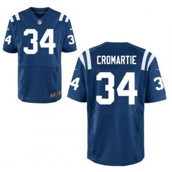 Men's Indianapolis Colts #34 Antonio Cromartie Royal Blue Team Color Stitched NFL Nike Elite Jersey