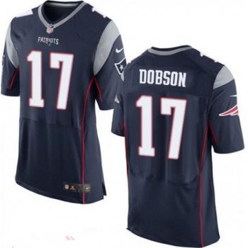 Men's New England Patriots #17 Aaron Dobson Navy Blue Team Color Stitched NFL Nike Elite Jersey