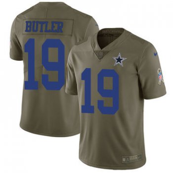Nike Dallas Cowboys #19 Brice Butler Olive Men's Stitched NFL Limited 2017 Salute To Service Jersey
