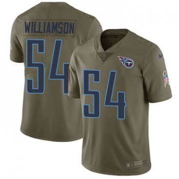 Nike Tennessee Titans #54 Avery Williamson Olive Men's Stitched NFL Limited 2017 Salute to Service Jersey