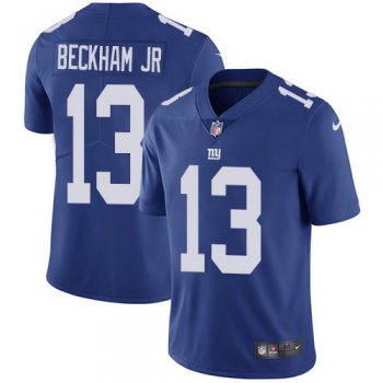 Men's New York Giants #13 Odell Beckham Jr Royal Blue 2017 Vapor Untouchable Stitched NFL Nike Limited Jersey