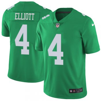 Nike Philadelphia Eagles #4 Jake Elliott Green Men's Stitched NFL Limited Rush Jersey