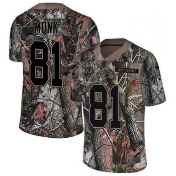 Nike Redskins #81 Art Monk Camo Men's Stitched NFL Limited Rush Realtree Jersey