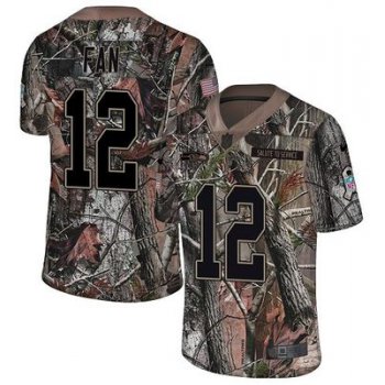 Nike Seahawks #12 Fan Camo Men's Stitched NFL Limited Rush Realtree Jersey