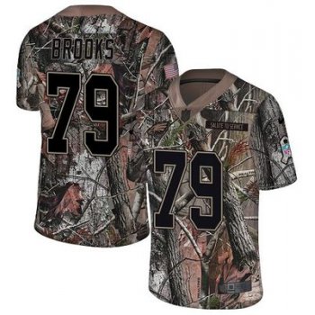 Nike Eagles #79 Brandon Brooks Camo Men's Stitched NFL Limited Rush Realtree Jersey