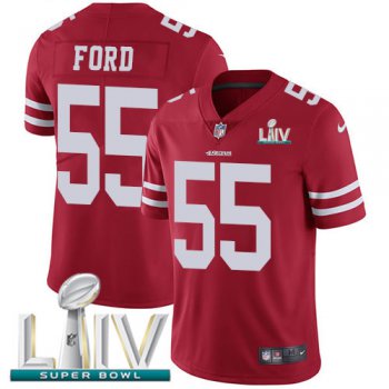 Nike 49ers #55 Dee Ford Red Super Bowl LIV 2020 Team Color Youth Stitched NFL Vapor Untouchable Limited Jersey