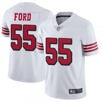 49ers #55 Dee Ford White Rush Men's Stitched Football Vapor Untouchable Limited Jersey