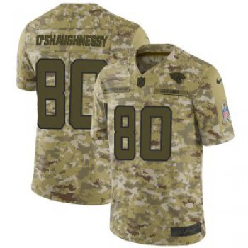 Nike #80 James O'Shaughnessy Jacksonville Jaguars Men's Limited Camo 2018 Salute to Service Jersey